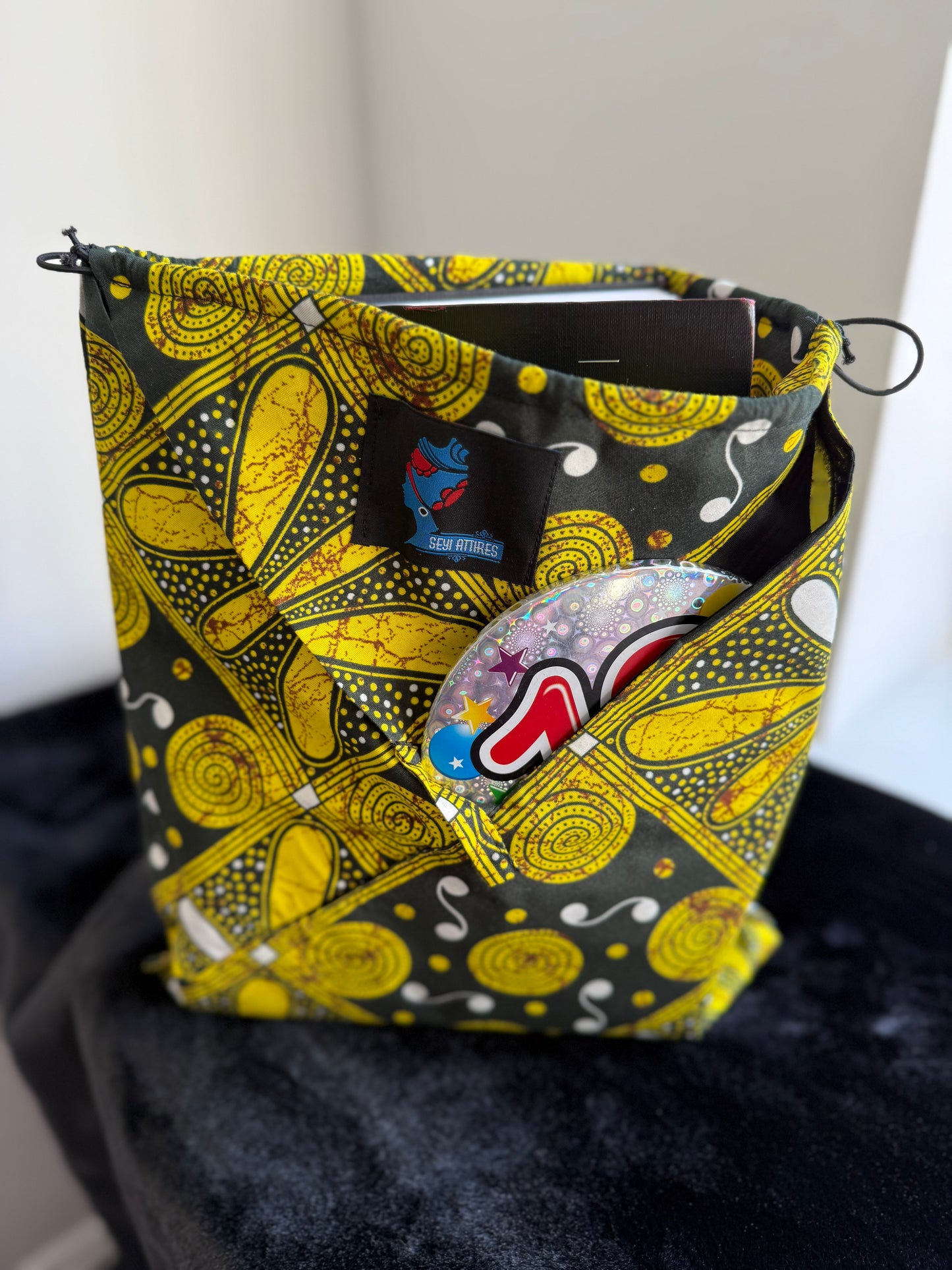 Meeta - African Print Ankara Small sized 3in1 bag cardholder bag handmade bag Origami bag Pouch bag with studs