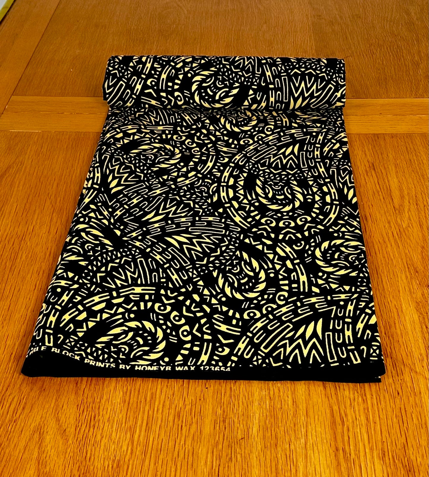 Yale - African Ankara Kitenge Cotton Dressmaking Crafter Fabric Sold by the Yard Multicolored Yellow/Black Multi Patterned Plaid Fabric