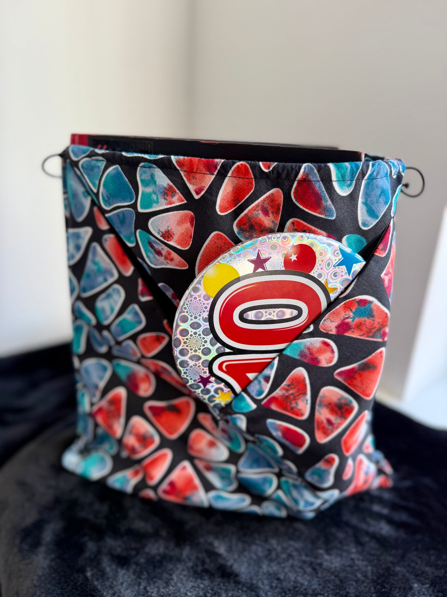 Meela - African Print Ankara Big sized 3in1 bag cardholder bag handmade bag Origami bag Pouch Bag with Studs