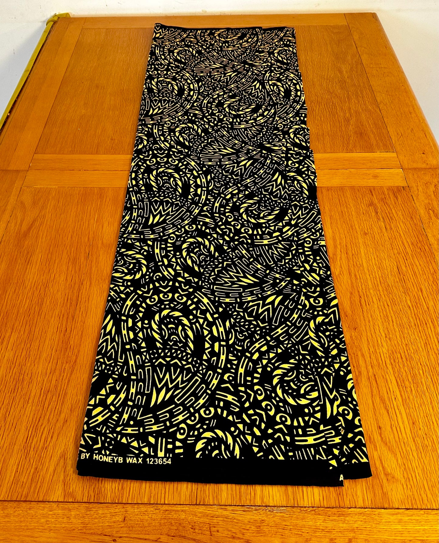 Yale - African Ankara Kitenge Cotton Dressmaking Crafter Fabric Sold by the Yard Multicolored Yellow/Black Multi Patterned Plaid Fabric
