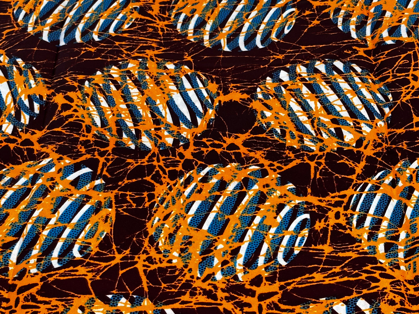 Yori - African Kampala Polyester Dressmaking Crafter Fabric Sold by the Yard Yellow/Black/White Multi-patterned Fabric