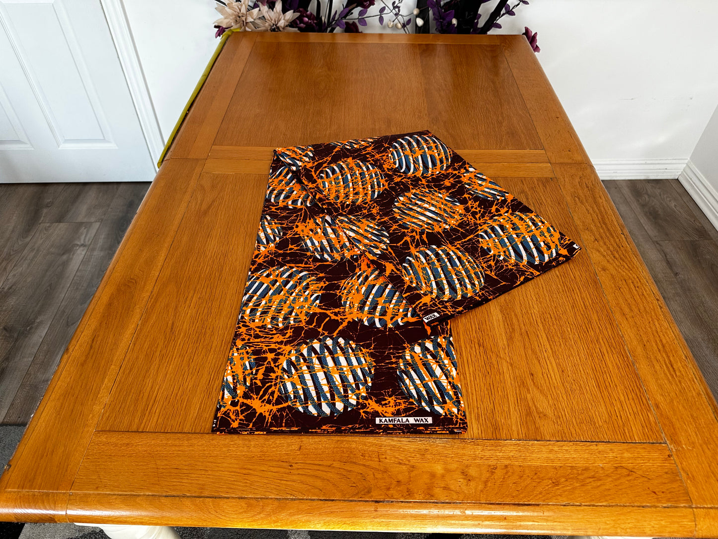 Yori - African Kampala Polyester Dressmaking Crafter Fabric Sold by the Yard Yellow/Black/White Multi-patterned Fabric