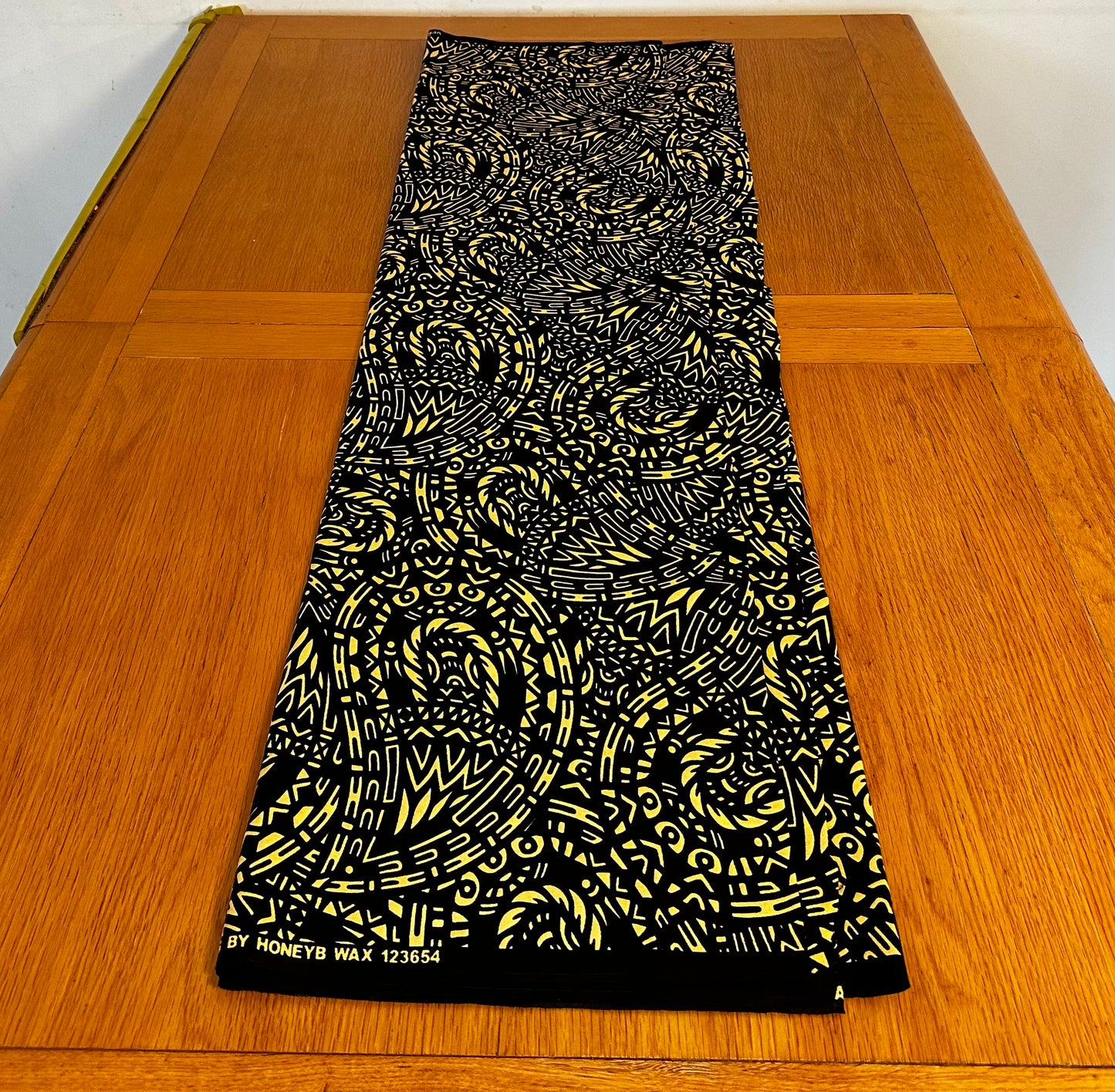 Yale - African Ankara Kitenge Cotton Dressmaking Crafter Fabric Sold by the Yard Multicolored Yellow/Black Multi Patterned Plaid Fabric