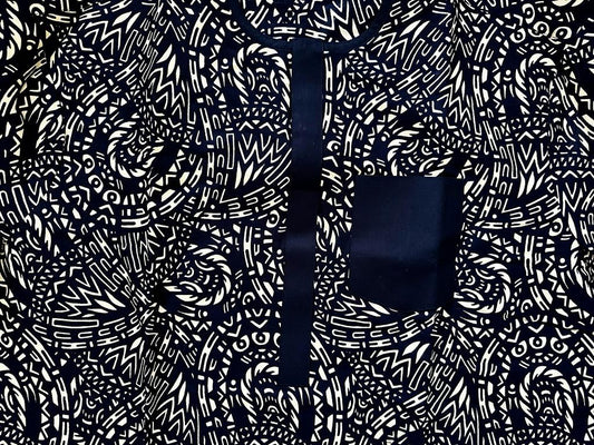 Akin - Men's African Print Ankara Kitenge Chitenge Cotton Patterned Shirt size XXXL Chest Size up to 57 inches