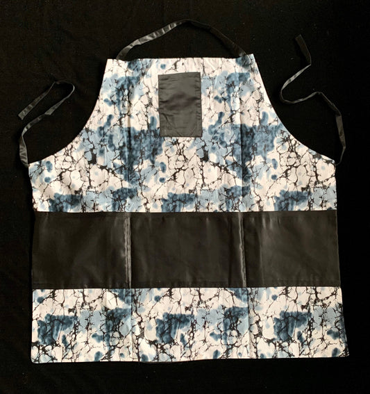 Orisirisi - Adult Unisex African Print-Ankara Reversible Apron with Adjustable Neck/Waist Ties