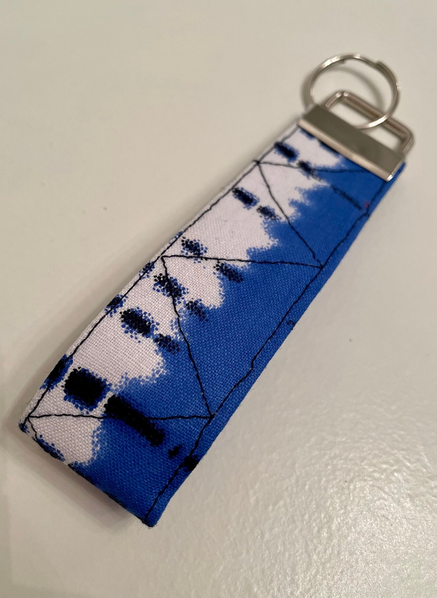 Towa Ankara Waxed Cotton Fabric Key Fob Key Wristlet Key Attachment Keyholder Fit Palm Size up to 4 Inches Across