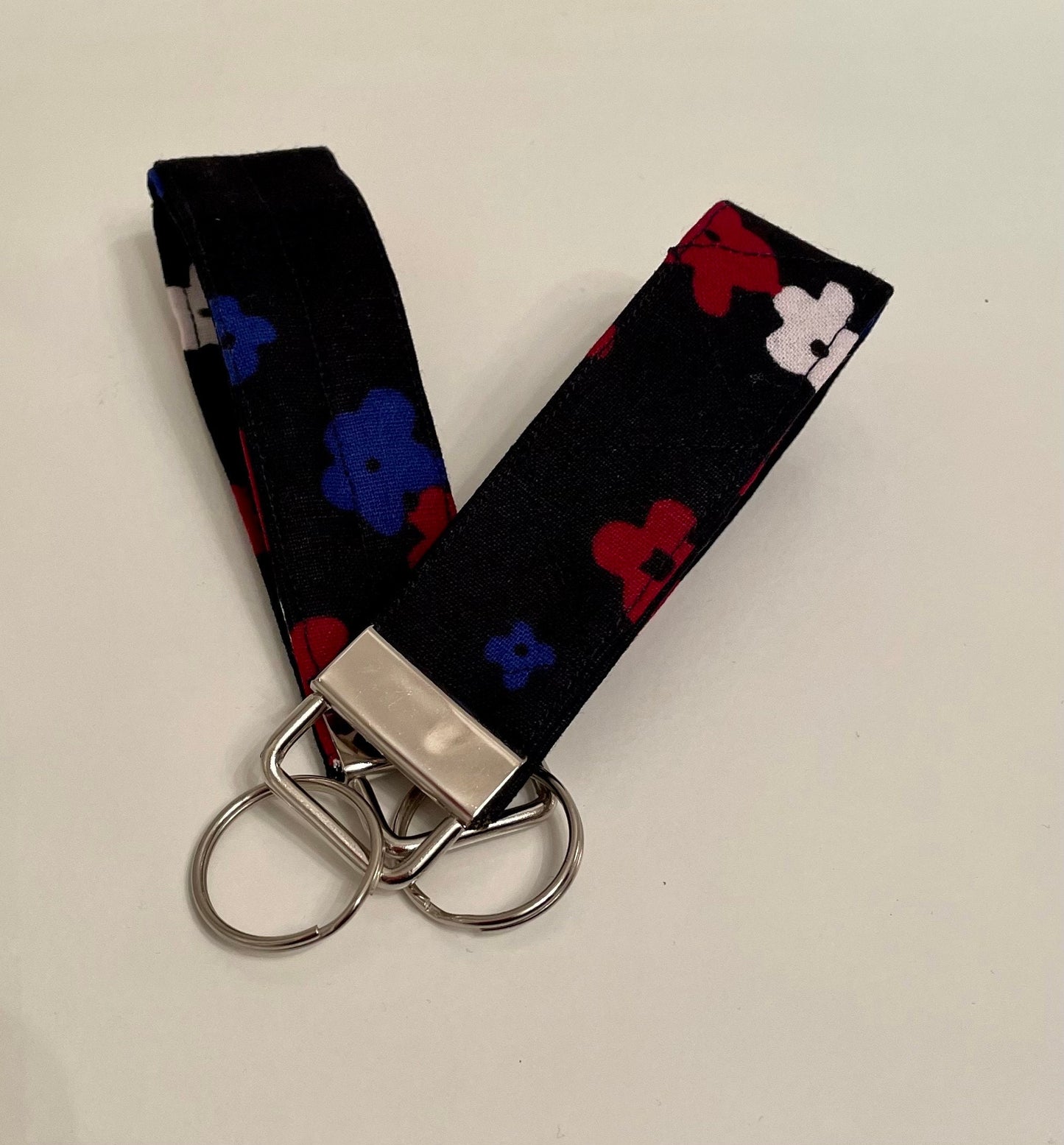 Towa Ankara Waxed Cotton Fabric Key Fob Key Wristlet Key Attachment Keyholder Fit Palm Size up to 4 Inches Across