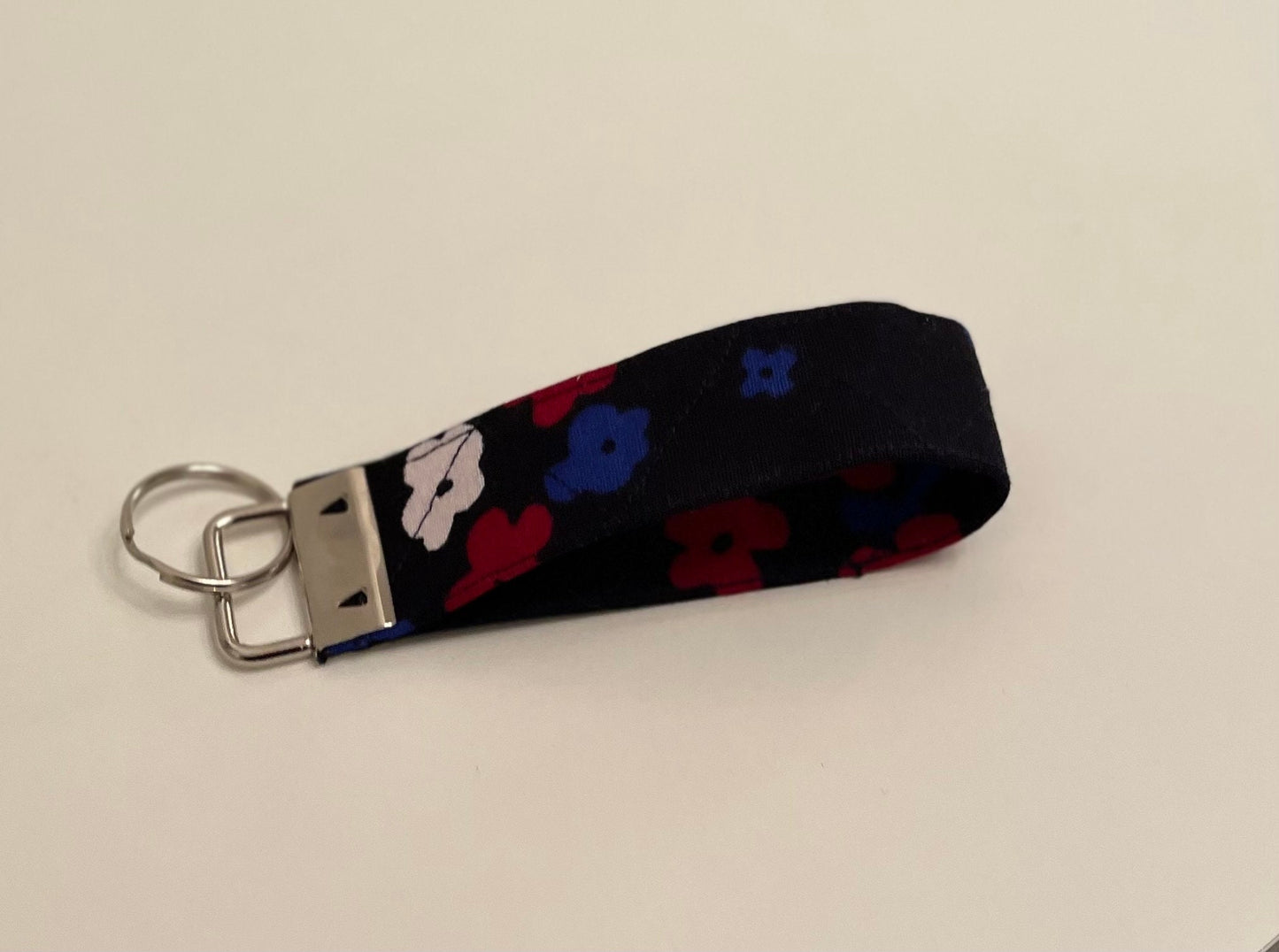 Towa Ankara Waxed Cotton Fabric Key Fob Key Wristlet Key Attachment Keyholder Fit Palm Size up to 4 Inches Across