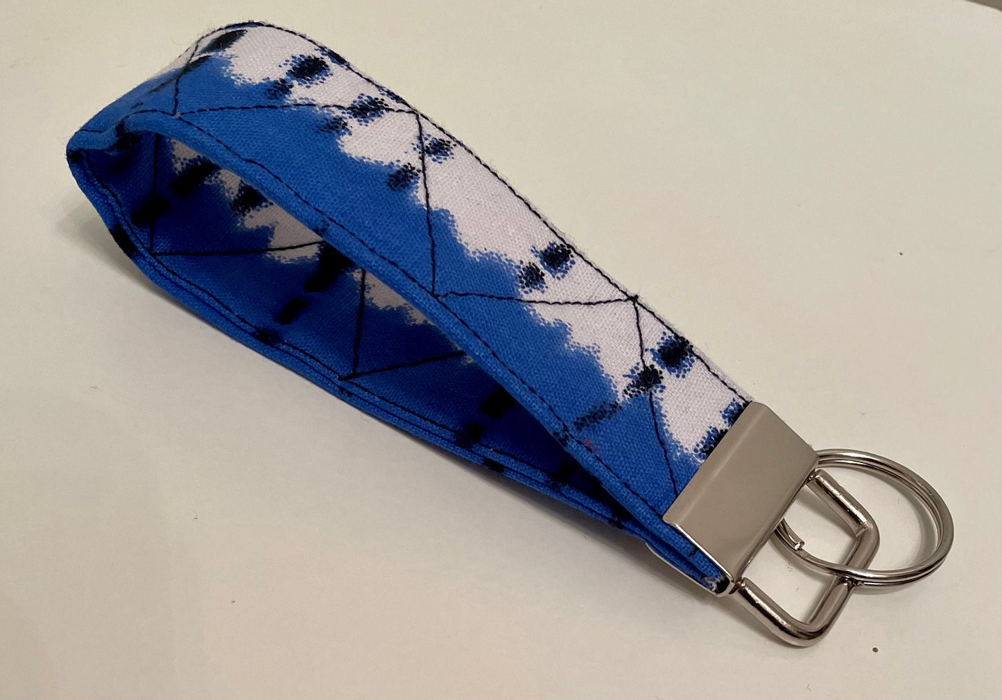Towa Ankara Waxed Cotton Fabric Key Fob Key Wristlet Key Attachment Keyholder Fit Palm Size up to 4 Inches Across