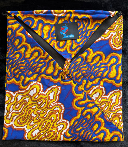 Meeta - African Print Ankara Small sized 3in1 bag cardholder bag handmade bag Origami bag Pouch bag with studs