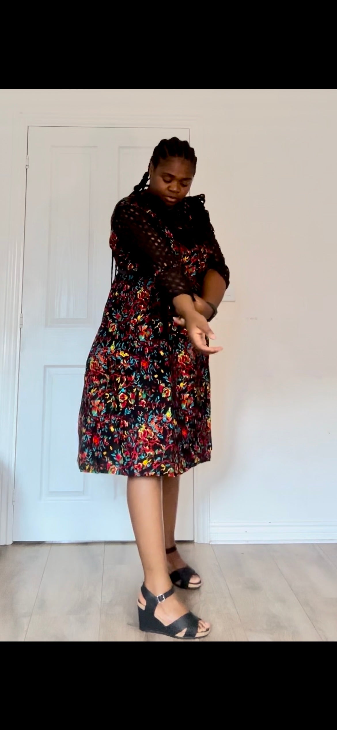 Maimuna - African Themed Ankara Kitenge Multicolored Floral Patterned Dress with Lace Available in UK 12 to UK 20, African Dress, African Fashion